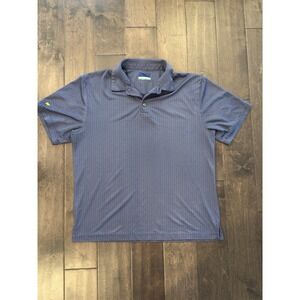 Jack Nicklaus Polo Shirt Mens Large Blue Golden‎ Bear Golf Performance StayDri